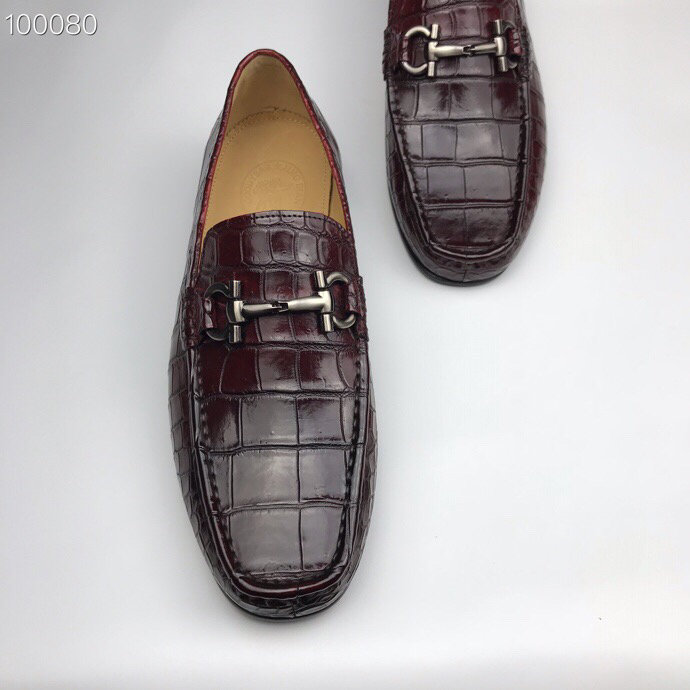 Crocodile Leather Men’s Penny Loafer BMBAS120157 image 8
