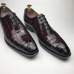 Smooth Scale-Patterned Oxford Shoes BMBAS12066 image 8
