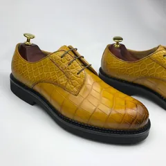 Crocodile Men’s Rounded Toe Derby Dress Shoe BMYAS120165 image 8