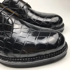 Genuine Leather Derby Handmade Crocodile Lace Up Oxford Dress Shoes BMBAS120166 image 3