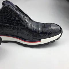 Crocodile Genuine Leather Derby Handmade Shoes BMBAS120167 image 8