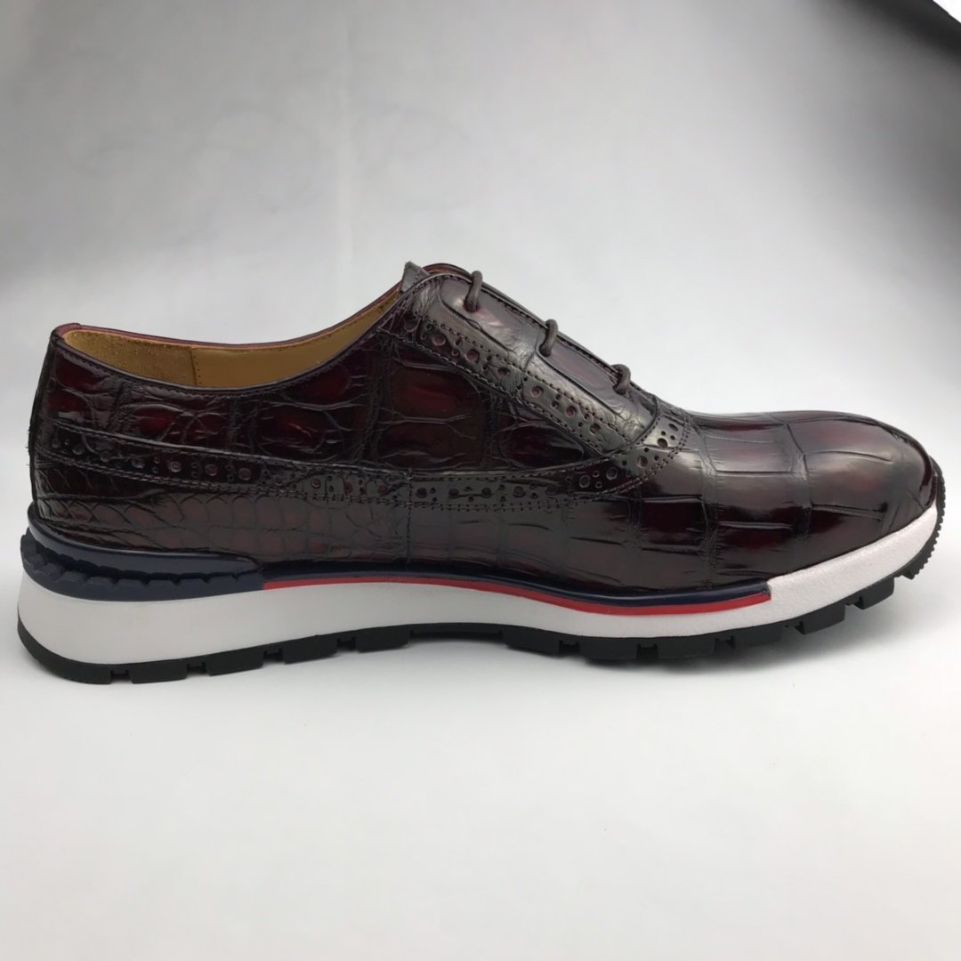 Crocodile Mens Fashion Sneaker Brogue Oxford BMBAS120168 image 9