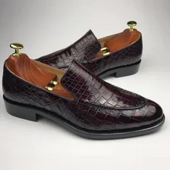 Genuine All Real Crocodile Skin Dress Shoe BMBAS12067 image 8