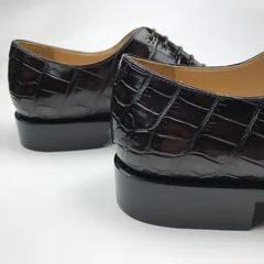 Crocodile Genuine Leather Oxford Lace-Up Dress Shoes BMBAS120176 image 8
