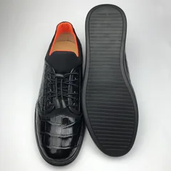 Men’s Crocodile Casual Breathable Flat Shoes BMBAS120181 image 8