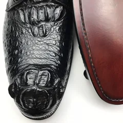 Horn back Crocodile Low Top Derby Shoes BMBAS120182 image 7