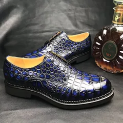 Men Crocodile Patent Dress Shoes BMBAS12068 image 8