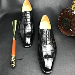 Crocodile Oxford Dress Shoes Men’s Formal Classic Design BMBAS120190 image 8