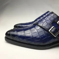 Crocodile Leather Brogues Buckle Shoes BMBAS120192 image 7