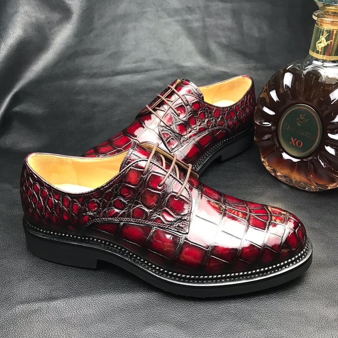 Men Crocodile Walking Formal Business Shoes BMBAS12069 image 8