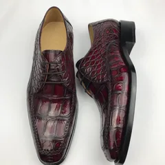 Genuine Crocodile Leather Derby Shoes BMBAS120199 image 7