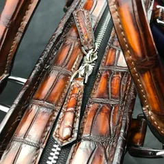 Crocodile men’s Fashion Exotic Skin Bag BMBAS120196 image 3
