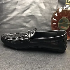 Crocodile Leather Casual Driving Slip-on Shoe BMBAS12075 image 9