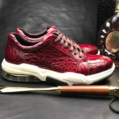Crocodile Leather Mens Running Shoe BMRAS12076 image 4
