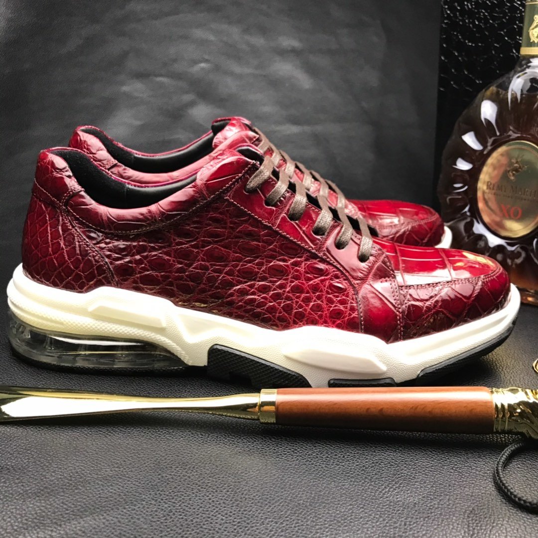 Crocodile Leather Mens Running Shoe BMRAS12076 image 4