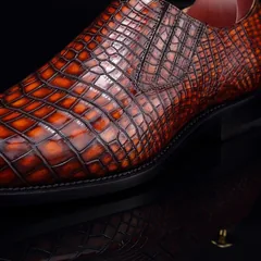 Crocodile Men’s Leather Loafer Driving Style BMBAS12058 image 7