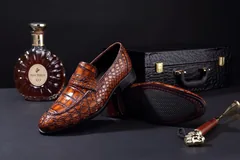 Croc Men’s Genuine Exotic Loafer Shoes BMBAS120103 image 8