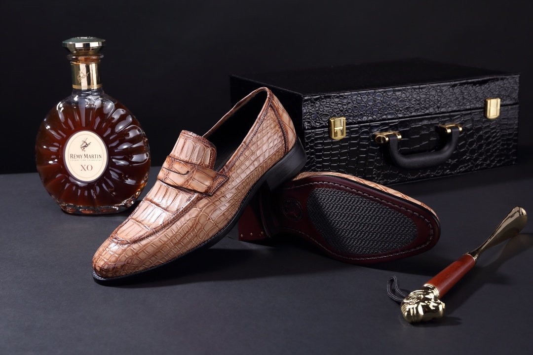 Men Slip-on Business Crocodile Lightweight Flat BMKAS120105 image 6