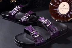 Men’s Fashion Wear Crocodile Slippers BMPAS120109 image 8