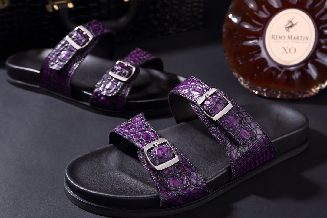 Men’s Fashion Wear Crocodile Slippers BMPAS120109 image 8