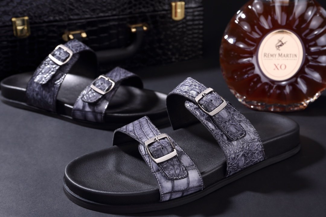 Men Youth Trend Crocodile Beach Slippers BMGAS120110 image 3