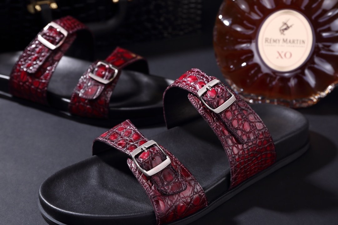 Crocodile Fashion Men Breathable Beach Slippers BMOAS120112 image 8