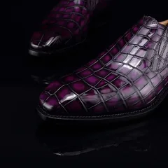 Men’s Loafer Slip On Crocodile Classical Shoes BMPAS12061 image 3