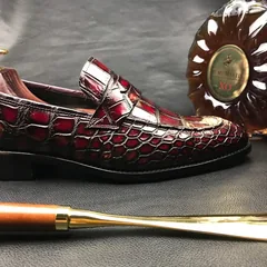 Men Crocodile Dress Shoes Peas Shoes BMBAS120118 image 8