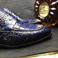 Mens Dress Shoes Genuine Crocodile Boat Shoes BMBAS120119 image 9