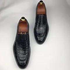 Men’s Slip-On Crocodile Driving Style Loafer BMBAS120131 image 9