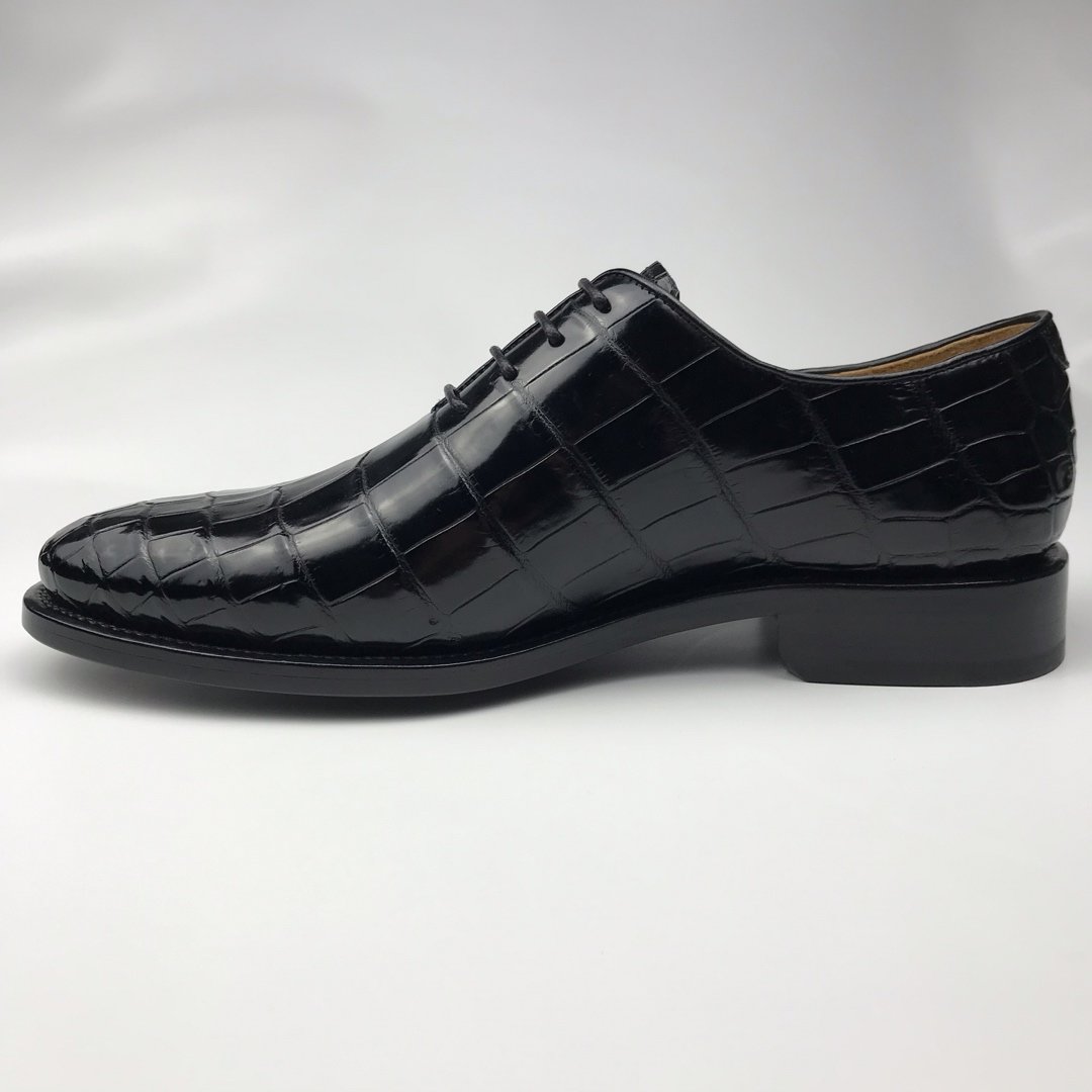 Men’s Crocodile Print Lace-up Oxford BMBAS120133 image 8