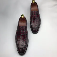Scale-Patterned Dress Loafers BMBAS120134 image 8
