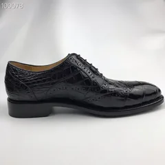 Men’s Crocodile with Leather Sole Oxford BMBAS120149 image 8