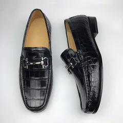 Crocodile Leather Casual Slip On Shoes Comfortable Loafer BMBAS120150 image 7