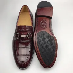 Men Slip On Crocodile Shoes Casual Comfortable Flats BMBAS120153 image 8