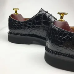 Genuine Leather Derby Handmade Crocodile Lace Up Oxford Dress Shoes BMBAS120166 image 2