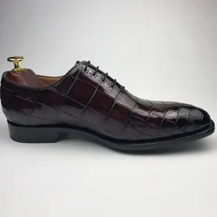 Smooth Scale-Patterned Oxford Shoes BMBAS12066 image 9