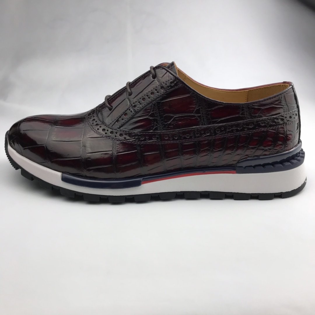 Crocodile Mens Fashion Sneaker Brogue Oxford BMBAS120168 image 2