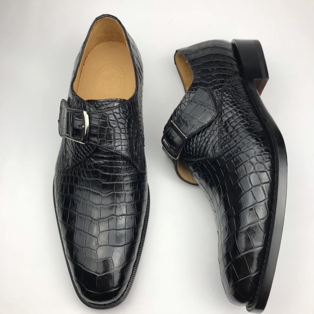 Crocodile Monk Strap Men’s Shoe BMBAS120174 image 9
