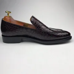 Genuine All Real Crocodile Skin Dress Shoe BMBAS12067 image 9