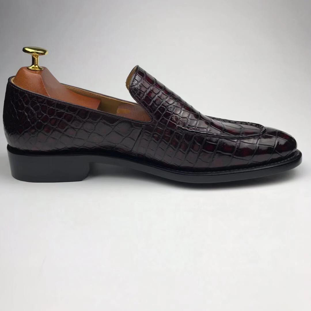 Genuine All Real Crocodile Skin Dress Shoe BMBAS12067 image 9