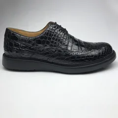 Exotic Men’s Crocodile Leather Wingtip Shoes BMBAS120180 image 9