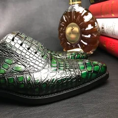 Crocodile Pattern Oxford Shoes Dress Shoes BMGAS120184 image 9