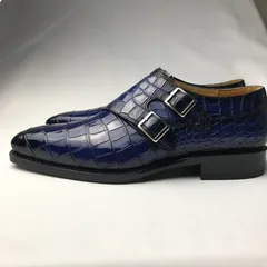 Crocodile Leather Brogues Buckle Shoes BMBAS120192 image 8