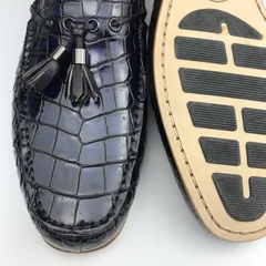 Tassel Loafers Shoes Men Pointed Toe Crocodile Men Shoes BMBAS120194 image 8