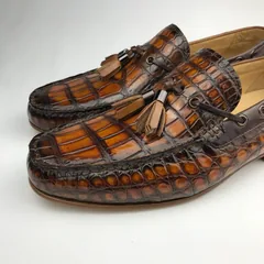 Crocodile Slip On Men Shoes Tassel Loafer BMBAS120195 image 8