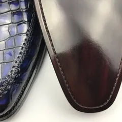 Genuine Crocodile Oxford Laces Leather Brogues Shoes BMBAS120197 image 2