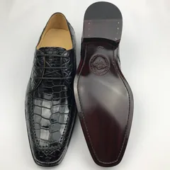 Genuine Crocodile Leather Vintage Handmade Shoes BMBAS120198 image 2
