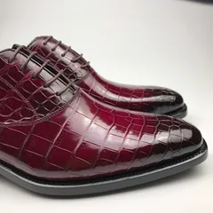 Men Dress Shoes Crocodile Pattern Oxford Business Shoe BMBAS12080 image 9