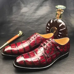 Men’s Business Shoes Crocodile Derby British Style BMBAS12086 image 2